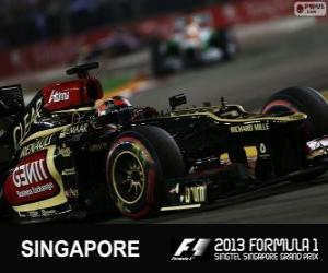 yapboz Kimi Räikkönen - Lotus - 2013 Singapur Grand Prix, gizli bir 3.
